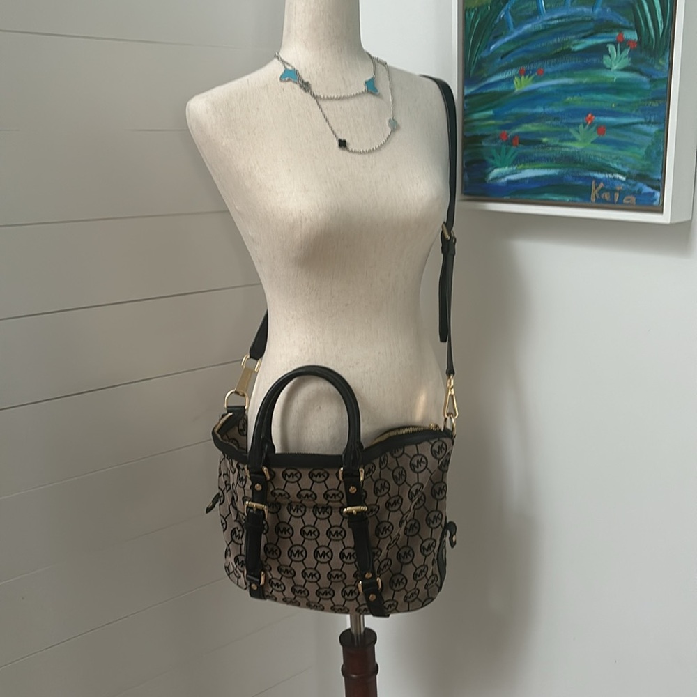 Michael Kors Belford Jacquard Tote Purse EUC - Picture 8 of 11